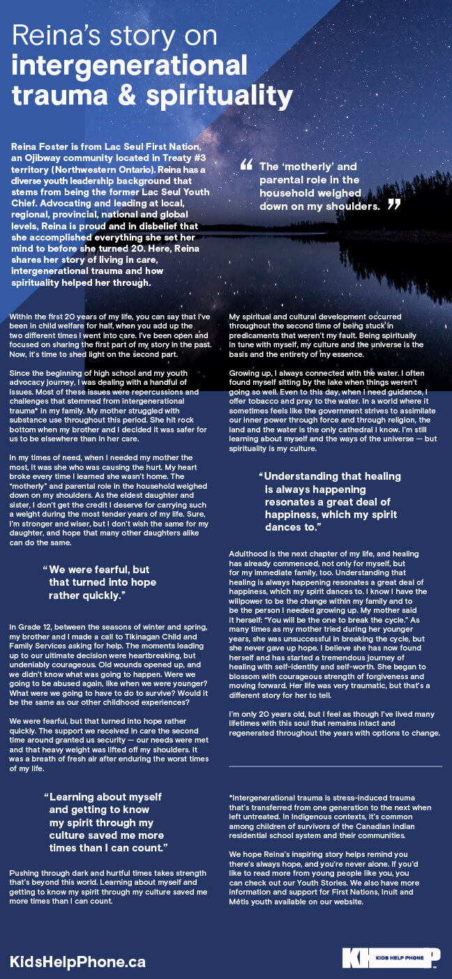 Reina's story on intergenerational trauma and spirituality