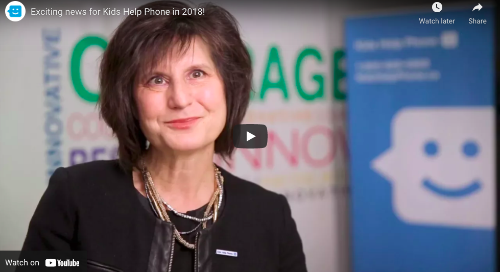 Katherine Hay, President and CEO of Kids Help Phone