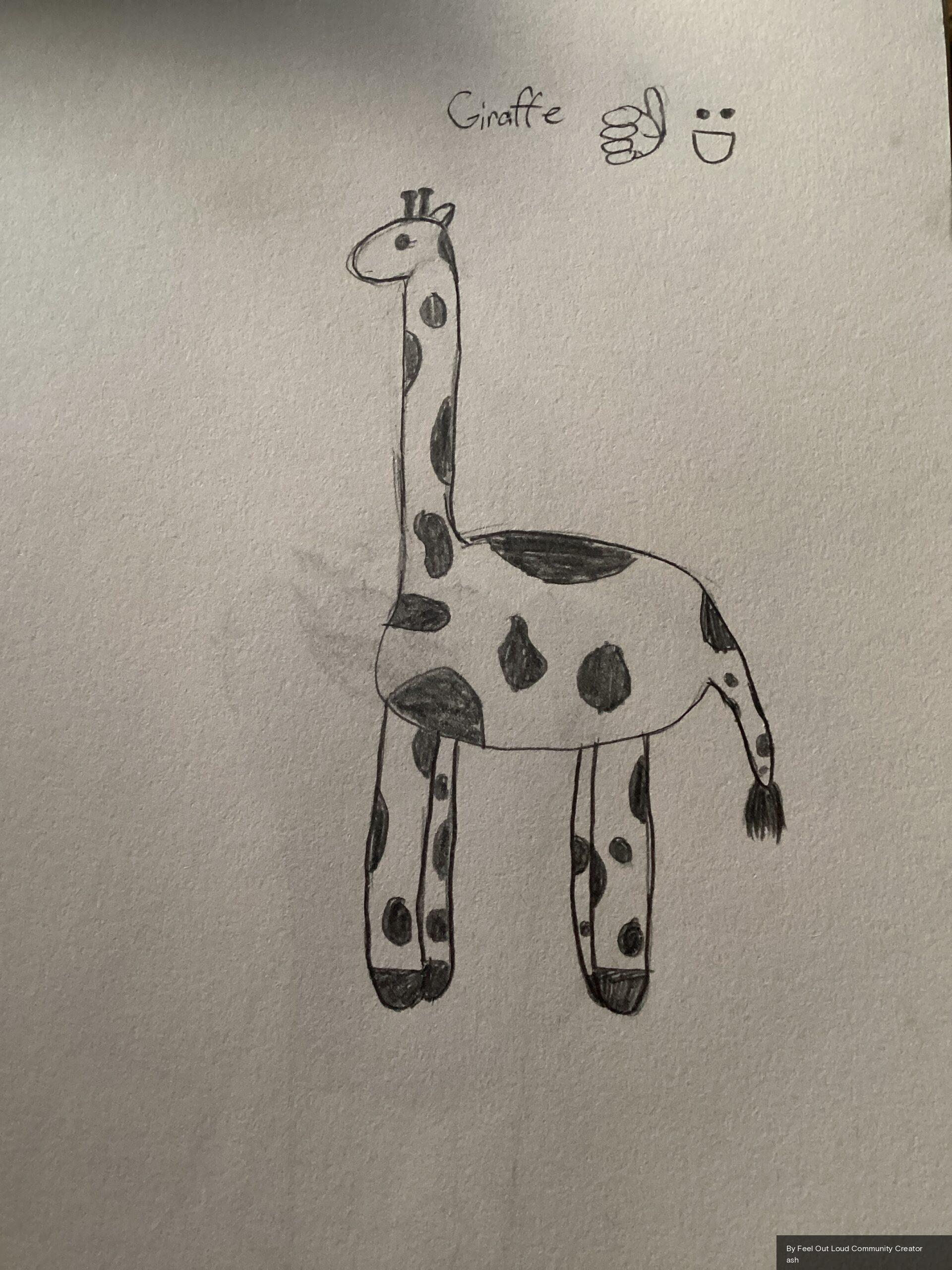 An image submission to Kids Help Phone's Feel Out Loud Community Creator Space titled "Look at my newest drawing!!" by a Community Creator